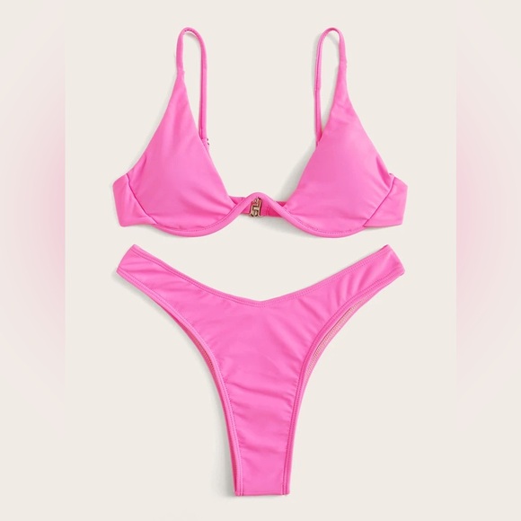 Other - Shein Pink Underwire Bikini Size 4 (S)